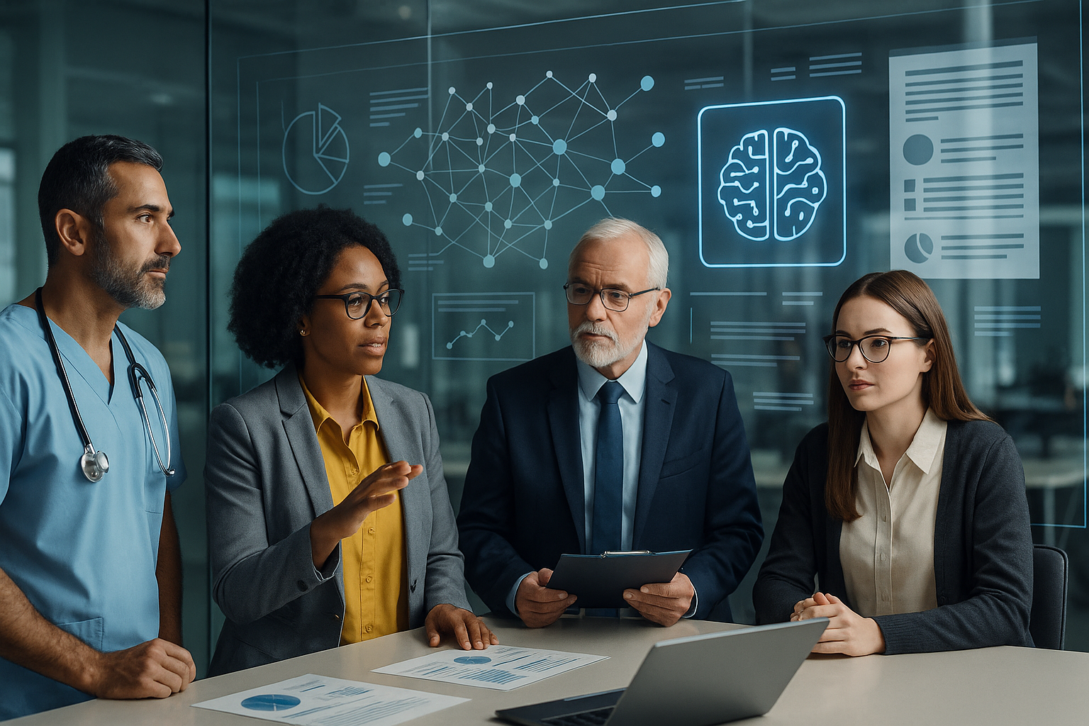 Experts and AI collaborating